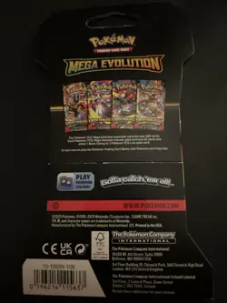 (VERY HEAVY) 33.21g Pokemon TCG Mega Evolution Sleeved Booster Pack (SEALED)✅ - Image 3