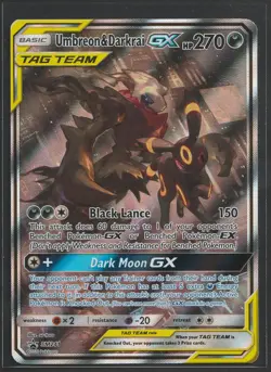Umbreon & Darkrai GX Tag Team Sun and Moon Black Star Promo SM241 Pokemon TCG - Image 1