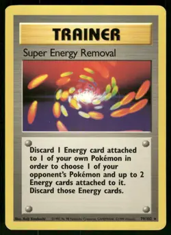 1999 MP Pokemon Super Enerrgy Removal 79/102 Base Set English - Image 1