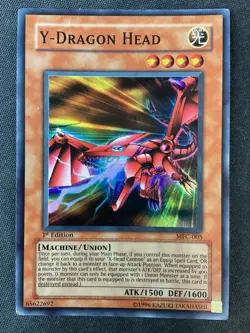 Yu-Gi-Oh Magician's Force #MFC-005 Y-Dragon Head Super Rare 1st Ed DMG (Creases) - Image 1