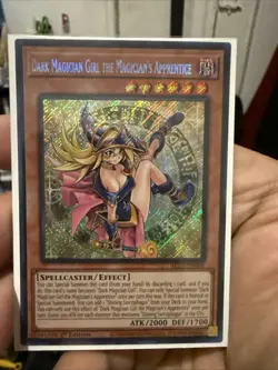 Yugioh Secret Rare Dark Magician Girl The Magician’s Apprentice ALIN-EN004 - Image 1