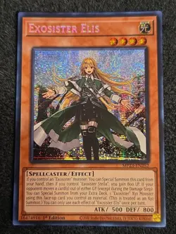 Yugioh Exosister Elis Prismatic Secret Rare MP23-EN252 1st Ed Near Mint - Image 1