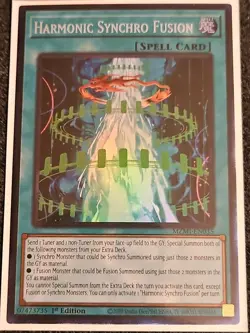 Yu-Gi-Oh! Maze of Millennia Harmonic Synchro Fusion Collector's Rare MZMI-EN035 - Image 1
