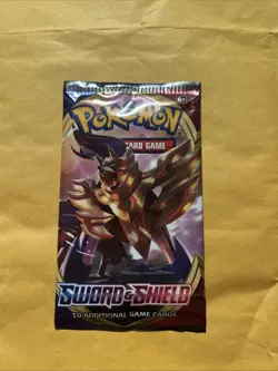 1 Pokemon Sword and Shield Trading Card Game Booster Pack, New Factory sealed - Image 1