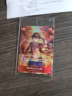 One Piece Card Game- Luffy Promo Sealed Promo Foil St10-006 English - Image 1