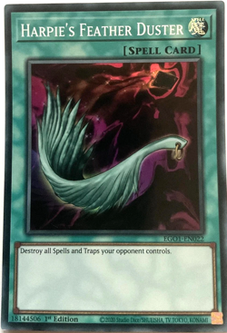 Harpie’s Feather Duster EGO1-EN022 Super Rare 1st Edition YuGiOh TCG Card - Image 1