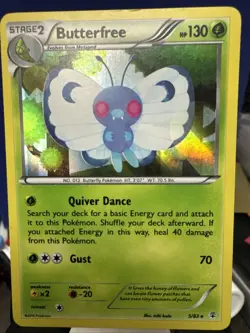 Pokemon Card Butterfree Generations Reverse Holo Rare 5/83 - Image 1