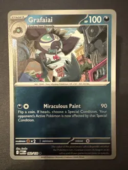 Grafaiai 092/132 Mega Evolution Pokemon Trading Card Reverse Holo NM 2025 - Image 1