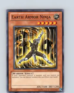 Yu-Gi-Oh TCG Earth Armor Ninja ORCS-EN016 Unlimited Regular Common Card NM - Image 1