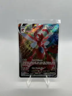 Pokemon TCG Scizor VMAX Darkness Ablaze Holo Ultra Rare Card 119/189 - Image 1