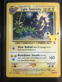 Pokemon Card TCG - Light Toxtricity SWSH137 Black Star Promo Celebrations NM - Image 1