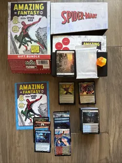 Magic the Gathering Spider-Man Gift Bundle 160+ Cards, Lands, No Packs/Promo - Image 1