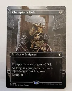 Champion's Helm (Borderless) Commander Masters Non Foil - Image 1