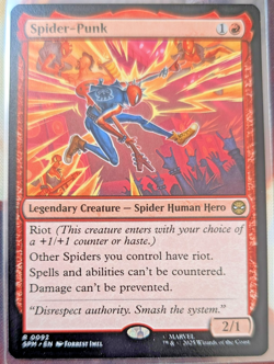 2025 MTG MARVEL'S SPIDER-MAN #0092 SPIDER-PUNK - Image 1