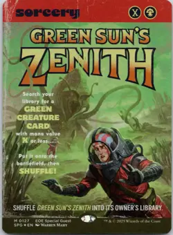 Green Sun's Zenith (Showcase) 127 Special Guests NM FOIL MTG - Image 1