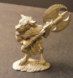 1994 MAGIC THE GATHERING MTG HEART BREAKER 9101 HURLOON MINOTAUR PEWTER FIGURINE - Image 1
