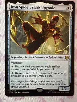Iron Spider, Stark Upgrade - Foil + Regular MTG Marvel's Spider-Man M/NM - Image 3