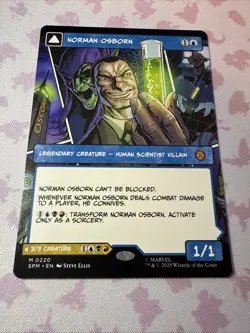 MTG Norman Osborn (Borderless) (220) | NM | Spider-Man {SPM} - Image 2
