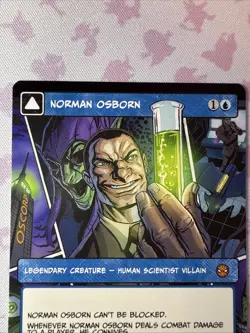 MTG Norman Osborn (Borderless) (220) | NM | Spider-Man {SPM} - Image 3