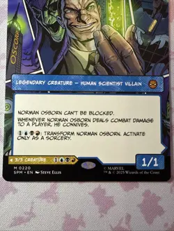 MTG Norman Osborn (Borderless) (220) | NM | Spider-Man {SPM} - Image 4