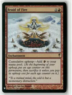 magic the gathering Braid of Fire The List Reprints Foil #78 - Image 1