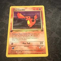 Pokemon TCG- Charmander 1st Edition 50/82 Team Rocket - Image 1