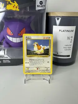 Pokemon TCG WOTC Base Set Shadowless Pidgey 57/102 Common HP - Image 1
