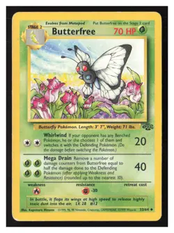 Butterfree Jungle #33/64 LP Pokemon - Image 1