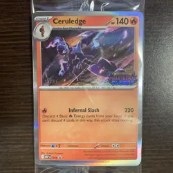 Phantasmal Flames Prerelease STAFF Promo Pack SEALED Pokemon TCG - Image 3