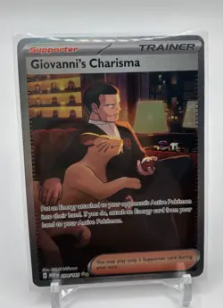 2023 Pokemon 151 MEWen Giovanni's Charisma 207/165 - Secret Art Rare SAR - NM - Image 1