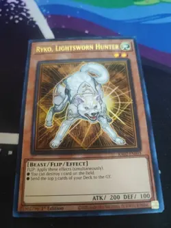 Yugioh! Ryko, Lightsworn Hunter - RA02-EN003 - Ultra Rare - 1st Edition Near Min - Image 1