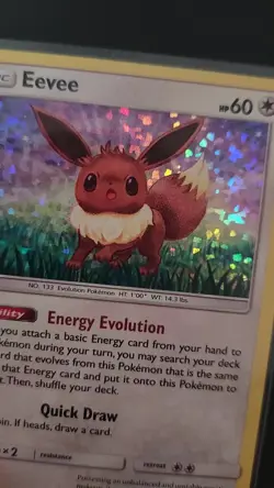 Pokemon TCG Eevee Holo Promo Card 11/12 McDonald's 2018 - Image 2