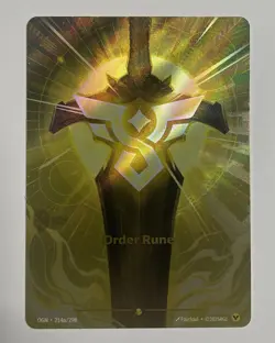 Alt Art Riftbound Order Rune Card Origins 214a/298 English League Of Legends - Image 1