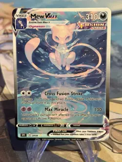 Pokemon Mew Vmax Anima Doujin ACG DIY Craft Full Art Custom Card Display only - Image 1
