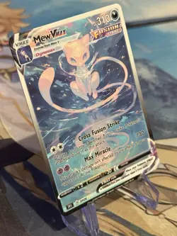 Pokemon Mew Vmax Anima Doujin ACG DIY Craft Full Art Custom Card Display only - Image 2