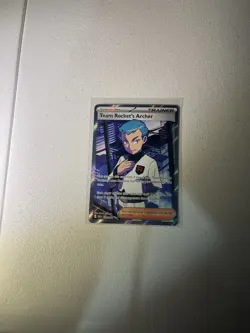 Pokemon TCG Team Rockets Archer Ultra Rare Full Art Card 223/182 Destined Rivals - Image 1
