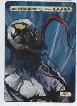 Anti-venom, Horrifying Healer MTG Altered art MAGIC Hand Painted Card Commander - Image 1