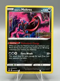Galarian Moltres - (Prerelease) SWSH125 SWSH: Sword & Shield Promo Cards Holo - Image 1