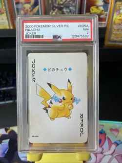 2000 Pokemon Silver P/C PIKACHU "JOKER" #025A PSA 7 (Lugia Back of Card) - Image 1