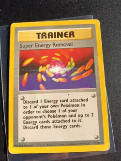 Pokemon Trainer Super Energy Removal 1995 Card - Image 1