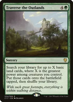 Traverse the Outlands x1 LP - Commander 2017 - Magic the Gathering MtG - Image 1