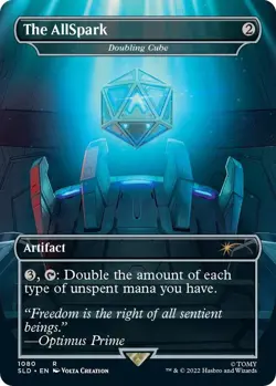 1 x FOIL The AllSpark - Doubling Cube Secret Lair Drop Transformers MTG 1080 - Image 1