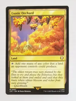 X 1 Exotic Orchard NM MTG Commander The Lord of the Rings Magic The Gathering - Image 1