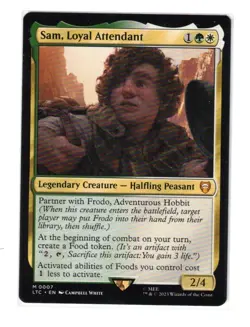 MTG - NM - Sam, Loyal Attendant - the Lord of the Rings: Tales of Middle-Earth 7 - Image 1