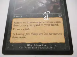 MTG Signed Adam Rex Urborg Uprising Apocalypse Magic The Gathering x1 Initials - Image 3