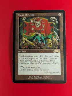 1998 MTG Magic The Gathering Coat of Arms MP Artifact Exodus 131/143 WOTC - Image 1