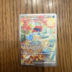 Pokemon Keldeo ex Special Illustration Rare SIR 167/086 Great Centering - Image 1