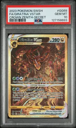 2023 POKEMON SWORD & SHIELD CROWN ZENITH SECRET FULL ART/GIRATINA VSTAR PSA 10 - Image 1