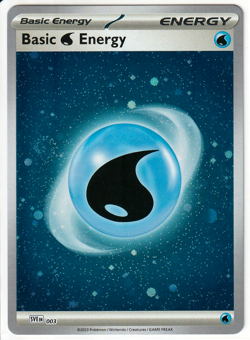 Basic Water Energy Cosmos Holo #003 SV01: Scarlet & Violet Base Set Pokemon H39 - Image 1