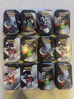 Pokemon Mini Tins Lot of 12 (EMPTY) - S&V Black Bolt And White Flare - Image 1